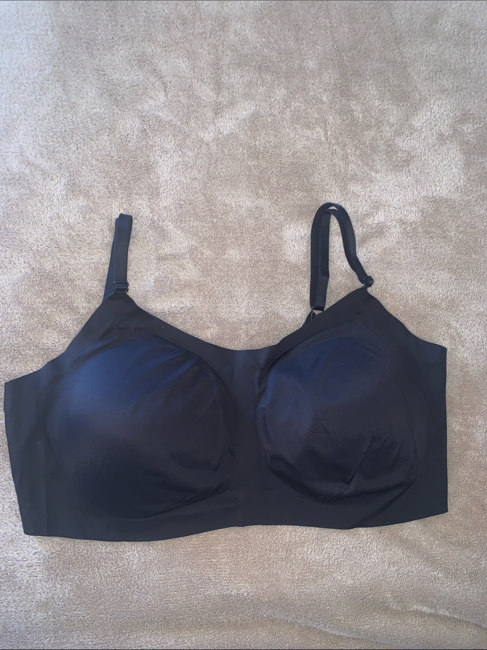 EBY Women's Black Seamless Full-Coverage Bra